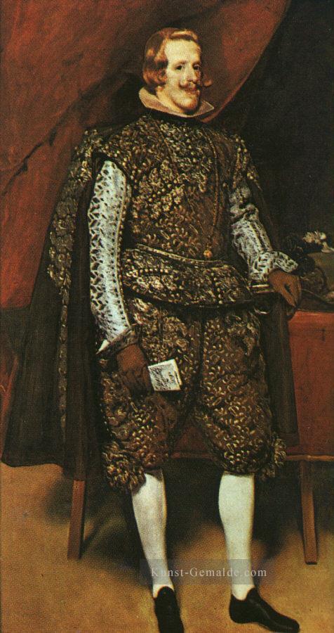 Philip IV in Braun und Silber Porträt Diego Velázquez Ölgemälde